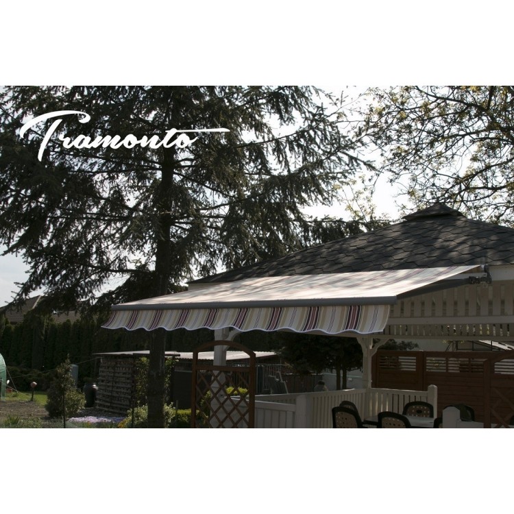 Markiza elektryczna 450x300 Beż-Bordo STD