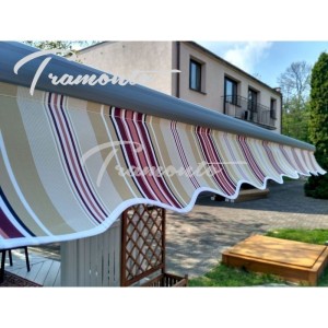 Markiza elektryczna 450x300 Beż-Bordo STD