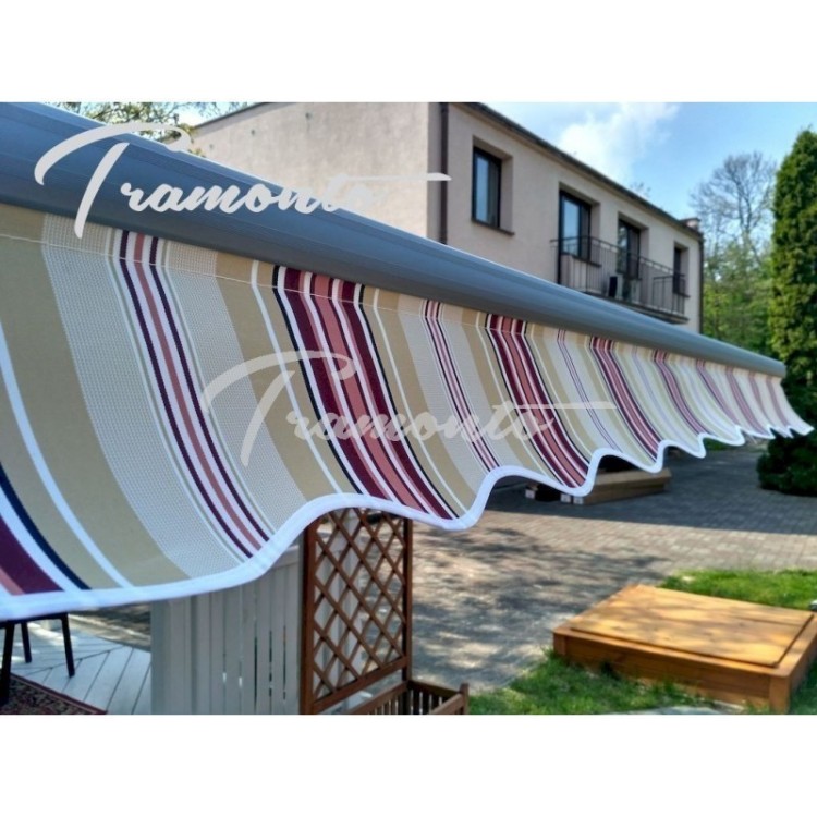 Markiza elektryczna 450x300 Beż-Bordo STD