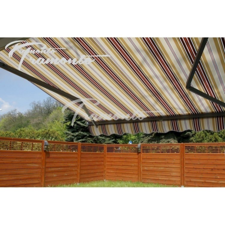 Markiza elektryczna 450x300 Beż-Bordo STD