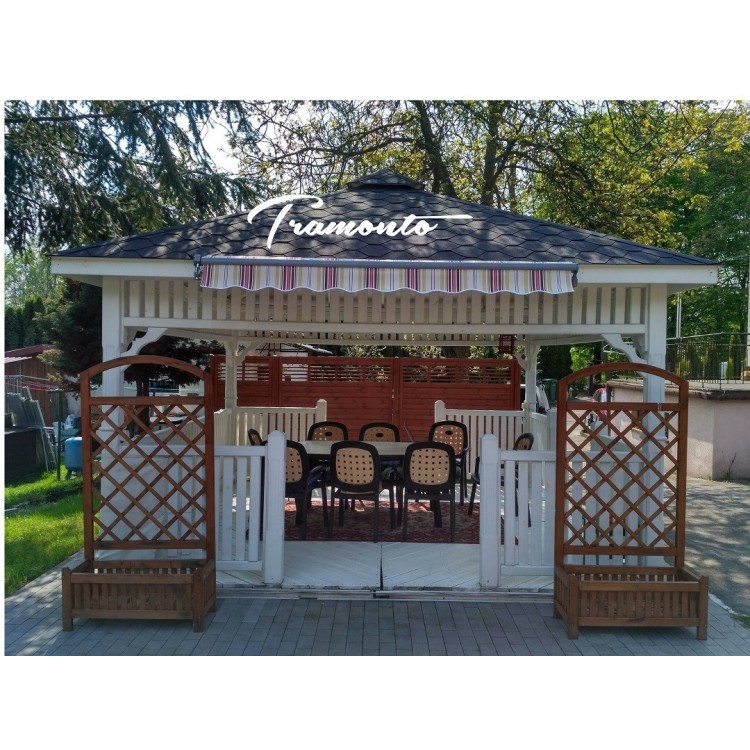 Markiza elektryczna 450x300 Beż-Bordo STD