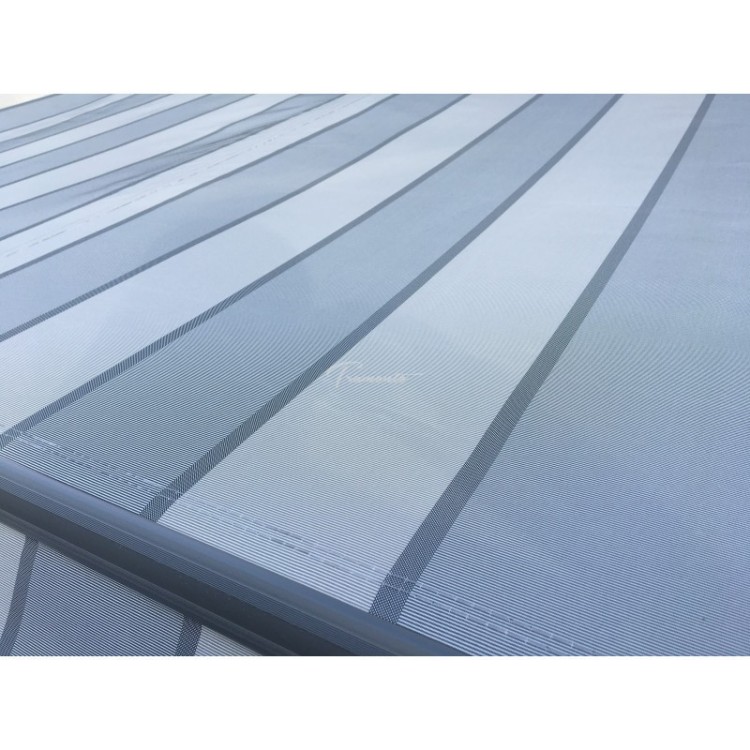 Markiza elektryczna 200x150 Szare Pasy STD