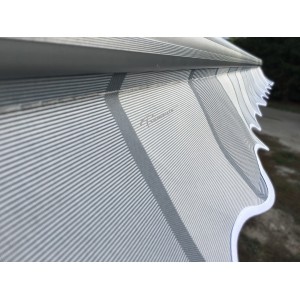 Markiza elektryczna 200x150 Szare Pasy STD