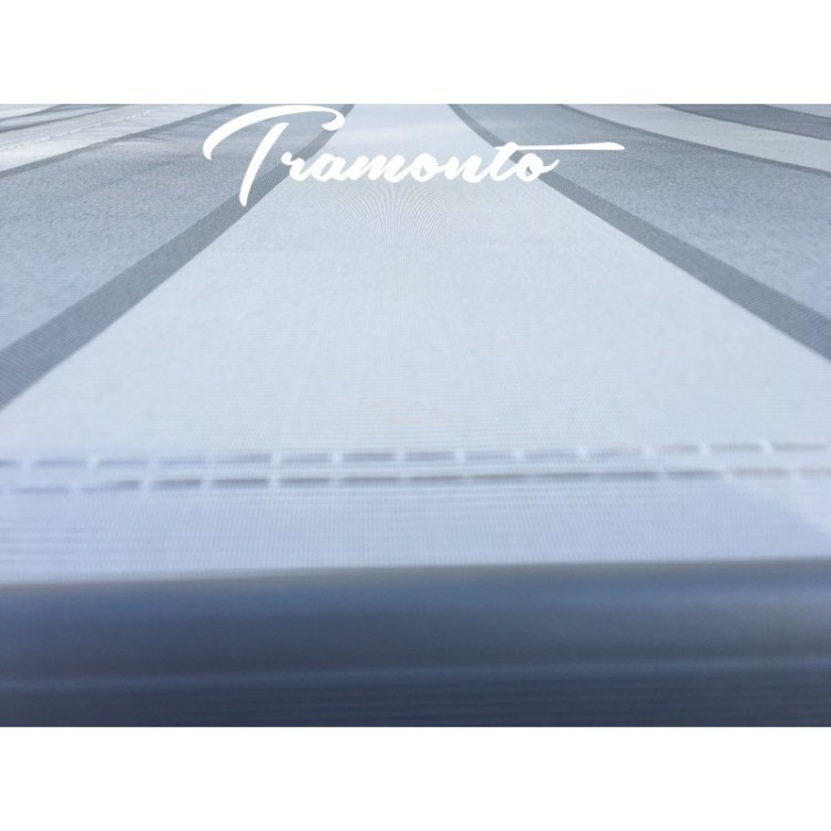 Markiza elektryczna 200x150 Szare Pasy STD