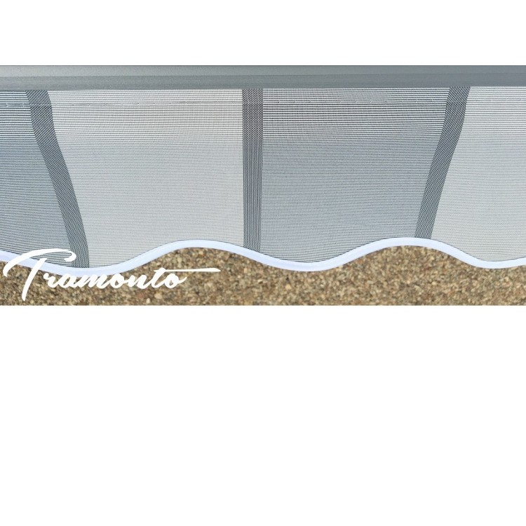 Markiza elektryczna 200x150 Szare Pasy STD