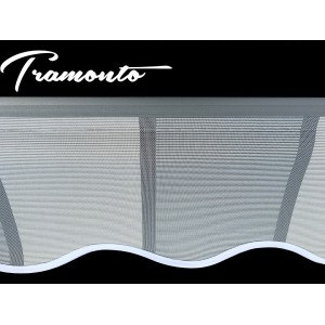 Markiza elektryczna 200x150 Szare Pasy STD