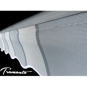 Markiza elektryczna 200x150 Szare Pasy STD