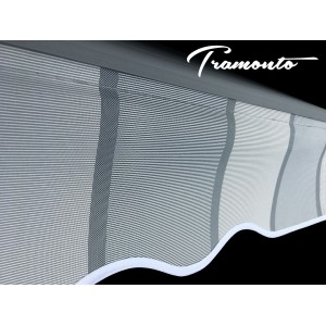 Markiza elektryczna 200x150 Szare Pasy STD