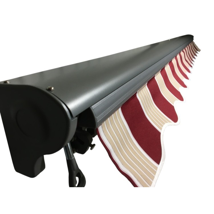 Markiza tarasowa ANTRACYT 250x200 Bordo-Beż PREM