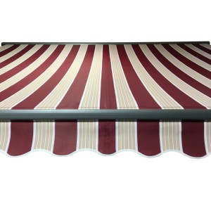 Markiza tarasowa ANTRACYT 250x200 Bordo-Beż STD