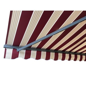 Markiza tarasowa ANTRACYT 250x200 Bordo-Beż PREM