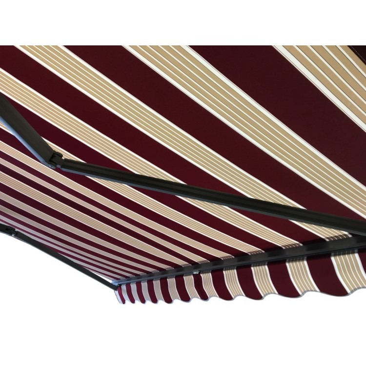 Markiza tarasowa ANTRACYT 250x200 Bordo-Beż PREM