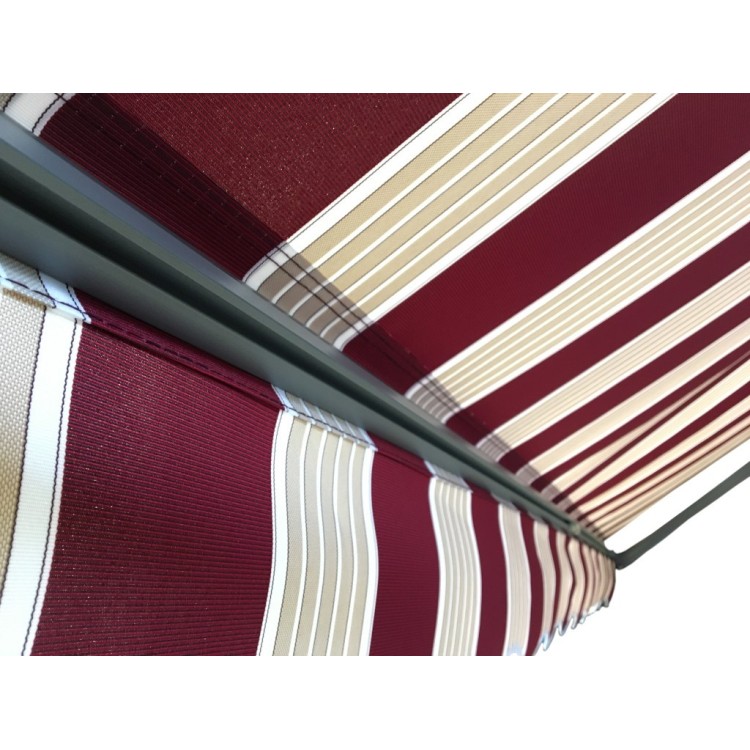 Markiza tarasowa ANTRACYT 250x200 Bordo-Beż PREM