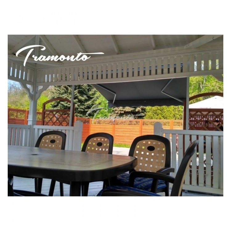 250x200 Szare Poszycie Markizy Materiał