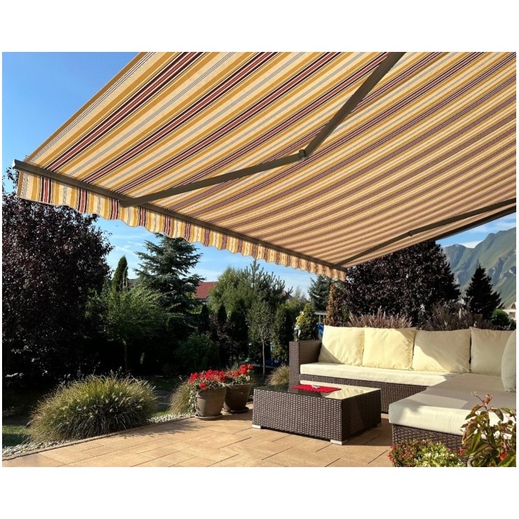 Markiza elektryczna 450x300 Beż-Bordo STD