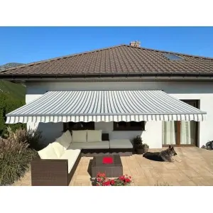 Markiza tarasowa ANTRACYT 300x250 SzaryBeżKrem STD