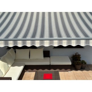 Markiza elektryczna 200x150 Szaro-Szara STD