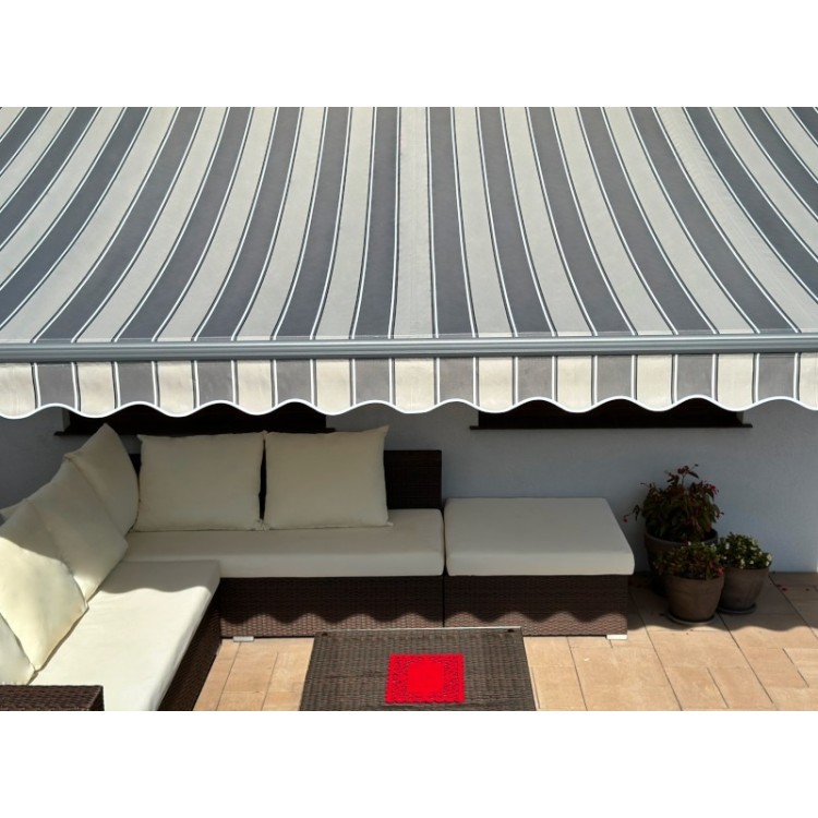 Markiza elektryczna 200x150 Szaro-Szara STD