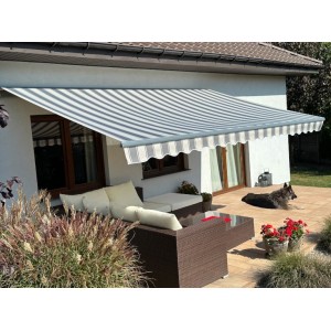 Markiza elektryczna 200x150 Szaro-Szara STD