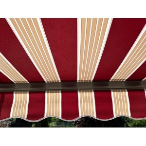 Markiza tarasowa ANTRACYT 250x200 Bordo-Beż PREM