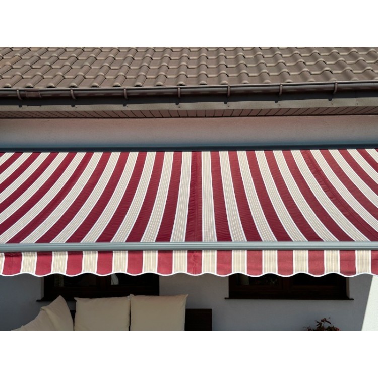 Markiza tarasowa ANTRACYT 250x200 Bordo-Beż PREM