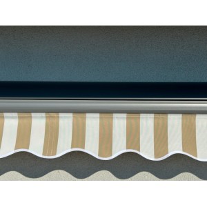 Markiza elektryczna 250x200 Beż-Biała PREM