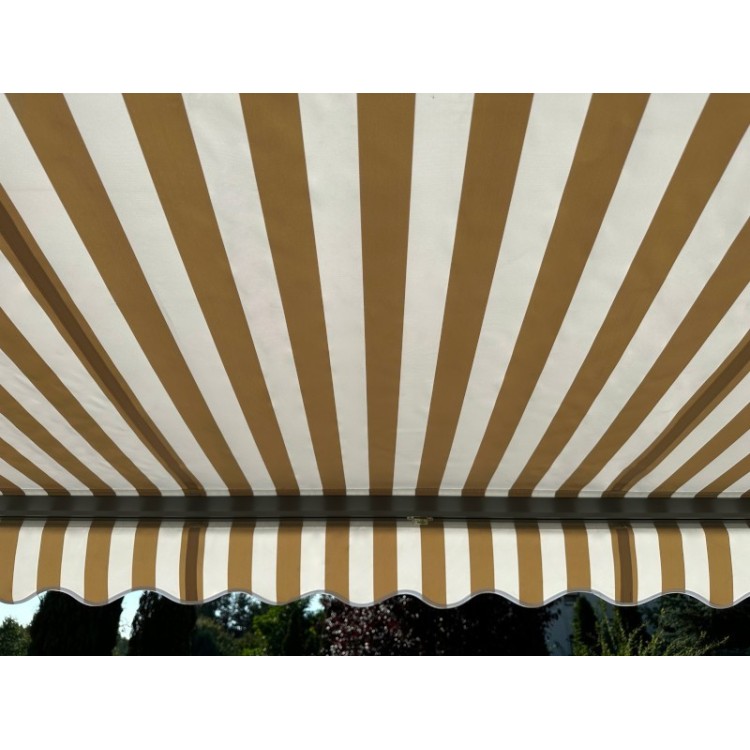 Markiza elektryczna 250x200 Beż-Biała PREM