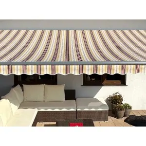 Markiza tarasowa ANTRACYT 300x250 Beż-Bordo STD