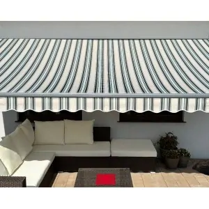 Markiza tarasowa ANTRACYT 250x200 Beż-Zielona STD