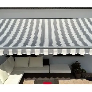 Markiza tarasowa ANTRACYT 250x200 Szaro-Szara STD