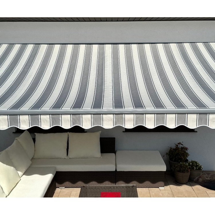 Markiza elektryczna 200x150 Szaro-Szara STD