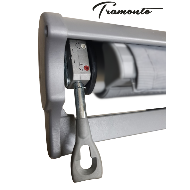 Markiza elektryczna 550x300 Szara PREM