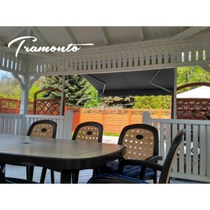 Markiza tarasowa ANTRACYT 500x300 Szara PREM