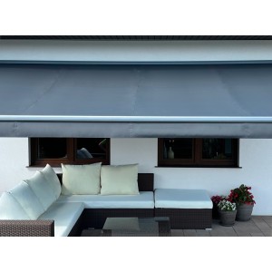 Markiza tarasowa ANTRACYT 500x300 Szara PREM
