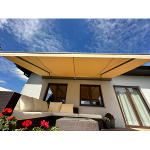 Markiza tarasowa ANTRACYT 500x300 Beżowa PREM