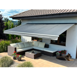 Markiza tarasowa ANTRACYT 500x300 Szara STD