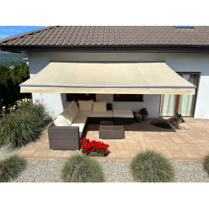 Markiza tarasowa ANTRACYT 500x300 Beżowa STD