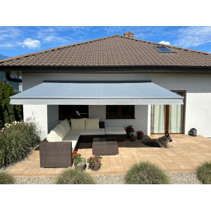 Markiza elektryczna 550x300 Szary Jasny PREM