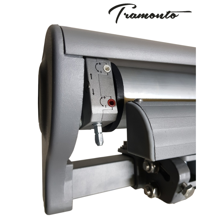 Markiza elektryczna 450x350 Szara PREM