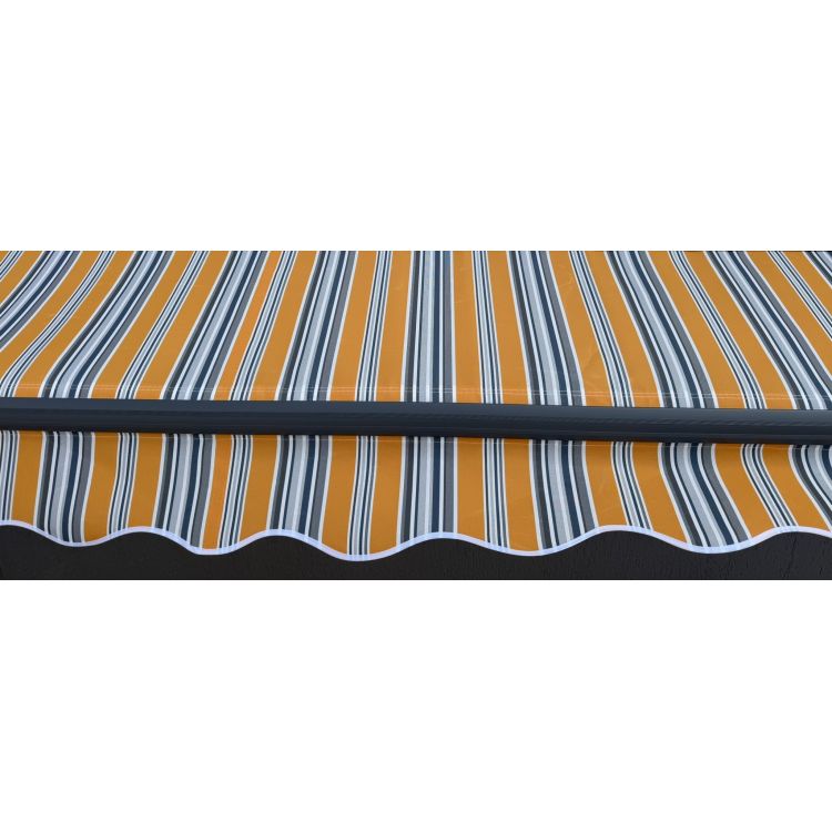 Markiza tarasowa ANTRACYT 500x300 Pomarańcz STD