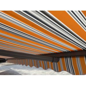 Markiza tarasowa ANTRACYT 500x300 Pomarańcz STD