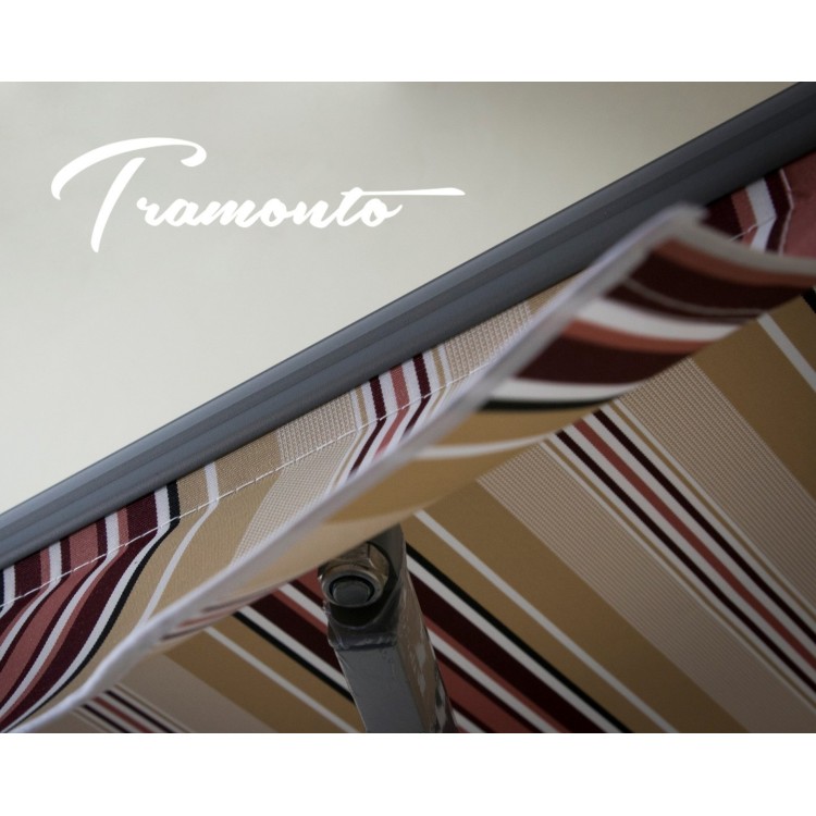 Markiza tarasowa ANTRACYT 160x120 Beż-Bordo PREM