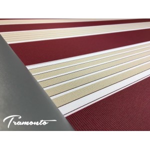 Markiza tarasowa ANTRACYT 250x200 Bordo-Beż PREM
