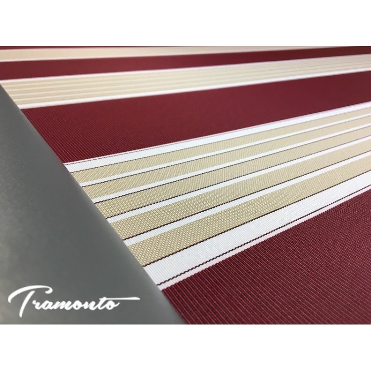 Markiza tarasowa ANTRACYT 250x200 Bordo-Beż PREM