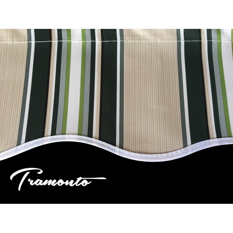 400x300 Beżowo-Zielone Poszycie Markizy Materiał