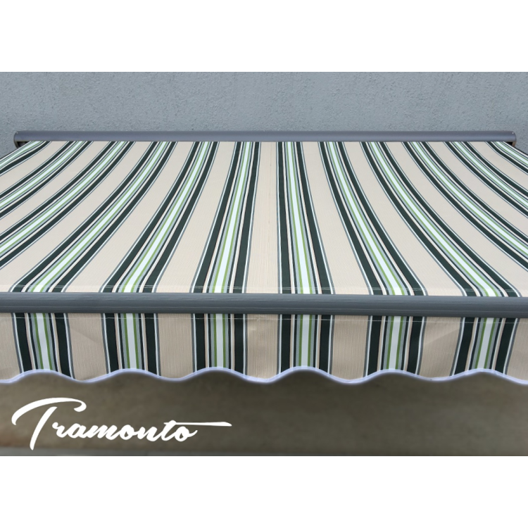 Markiza tarasowa ANTRACYT 250x200 Beż-Zielona PREM