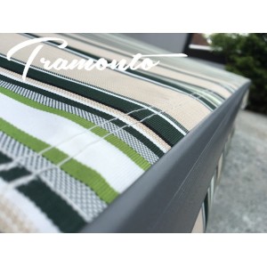 Markiza tarasowa ANTRACYT 250x200 Beż-Zielona PREM