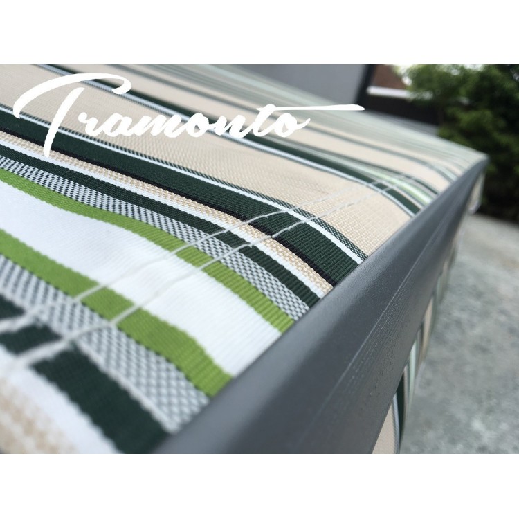 Markiza tarasowa ANTRACYT 250x200 Beż-Zielona PREM