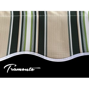 Markiza tarasowa ANTRACYT 250x200 Beż-Zielona PREM