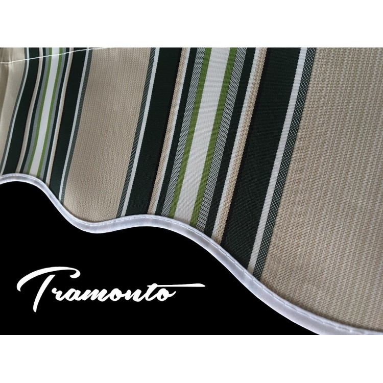 Markiza tarasowa ANTRACYT 250x200 Beż-Zielona PREM